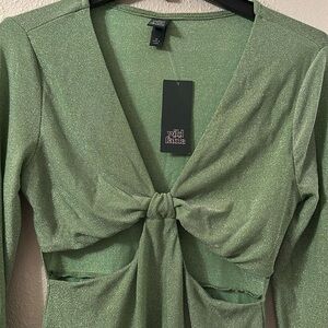 NWT wild fable dress M safe green